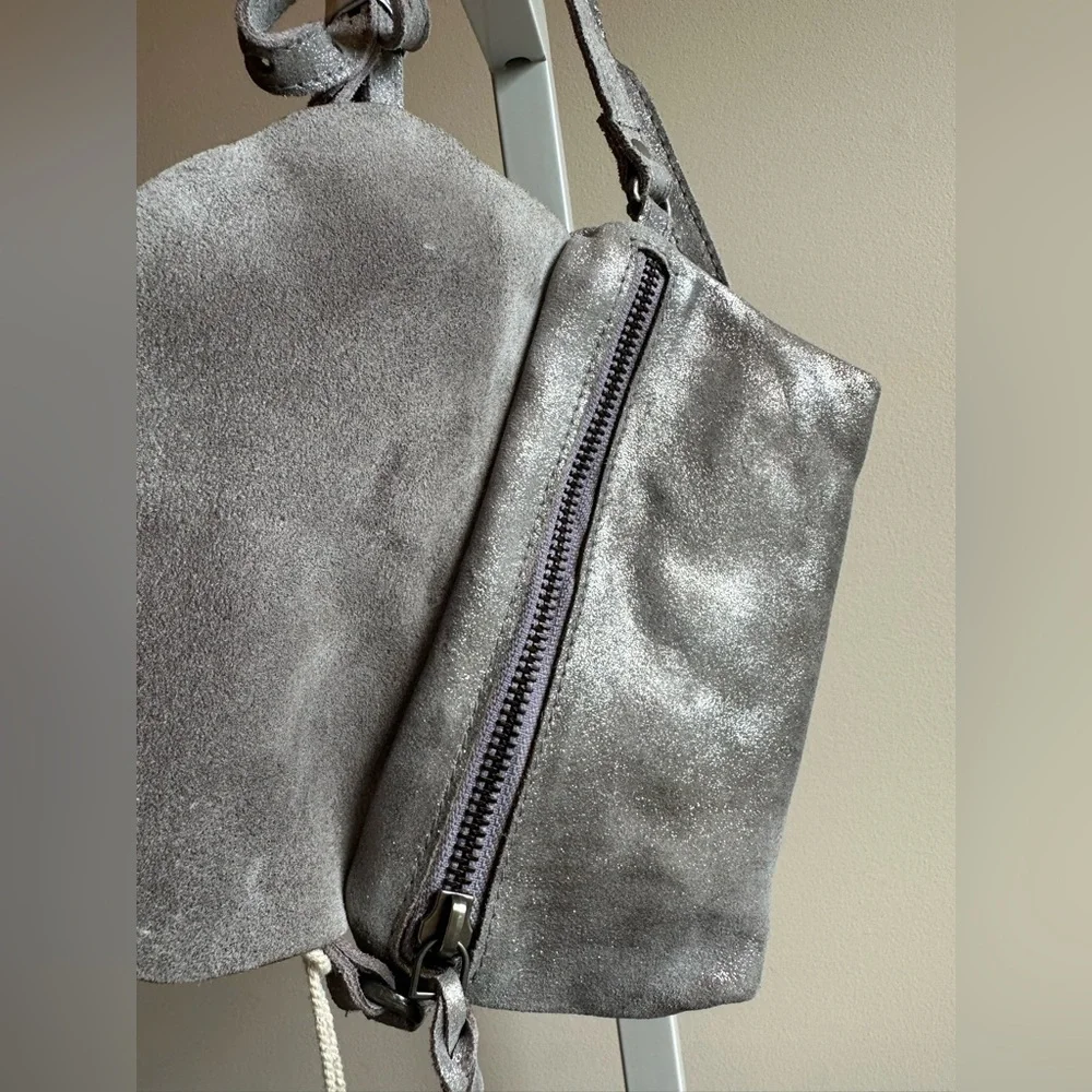 NWT We The Free Rider Pyrite Crossbody Smoke Silver